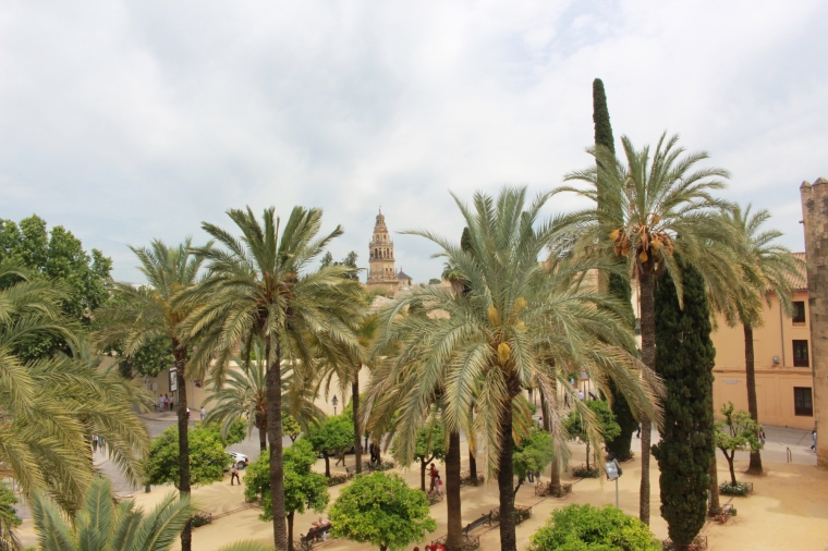 Blick von Alcazár in Richtung Mezquita-Catedral